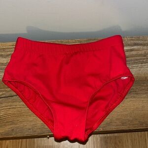 Capezio Child’s Briefs Red. Sz Child I.